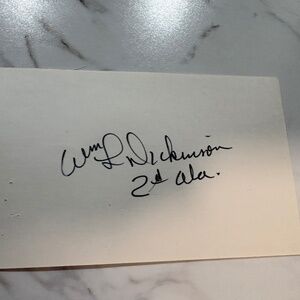 William Dickinson Autograph Signed Card — U.S. House of Representative - Alabama
